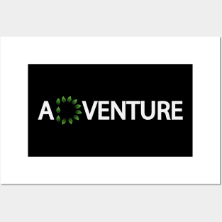 Adventure typographic logo design Posters and Art